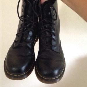 Classic black Doc Marten boot